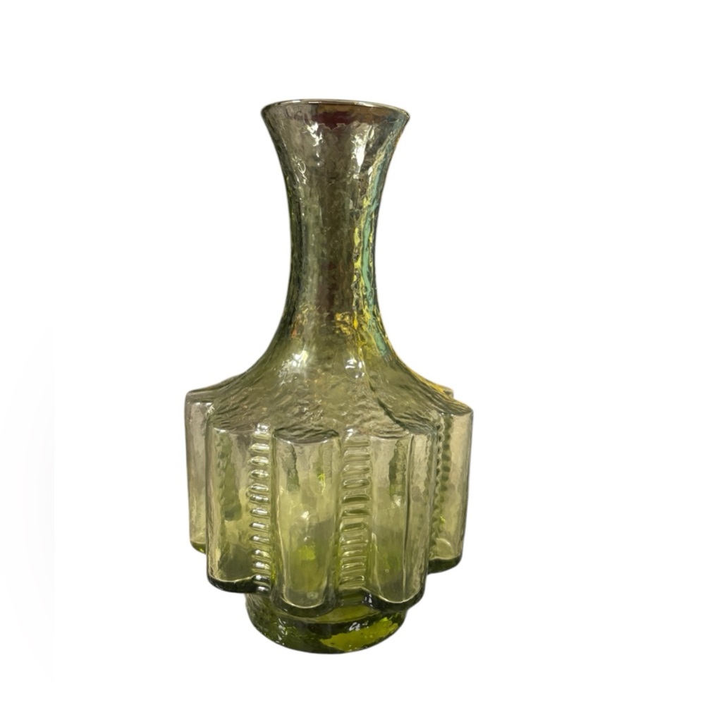 Vintage Green Glass Vase